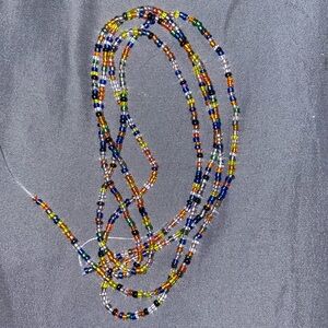 This product is an acrylic glass bead waist bead .